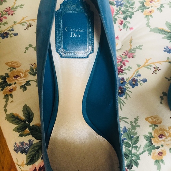 Dior blue suede heels - Picture 4 of 4